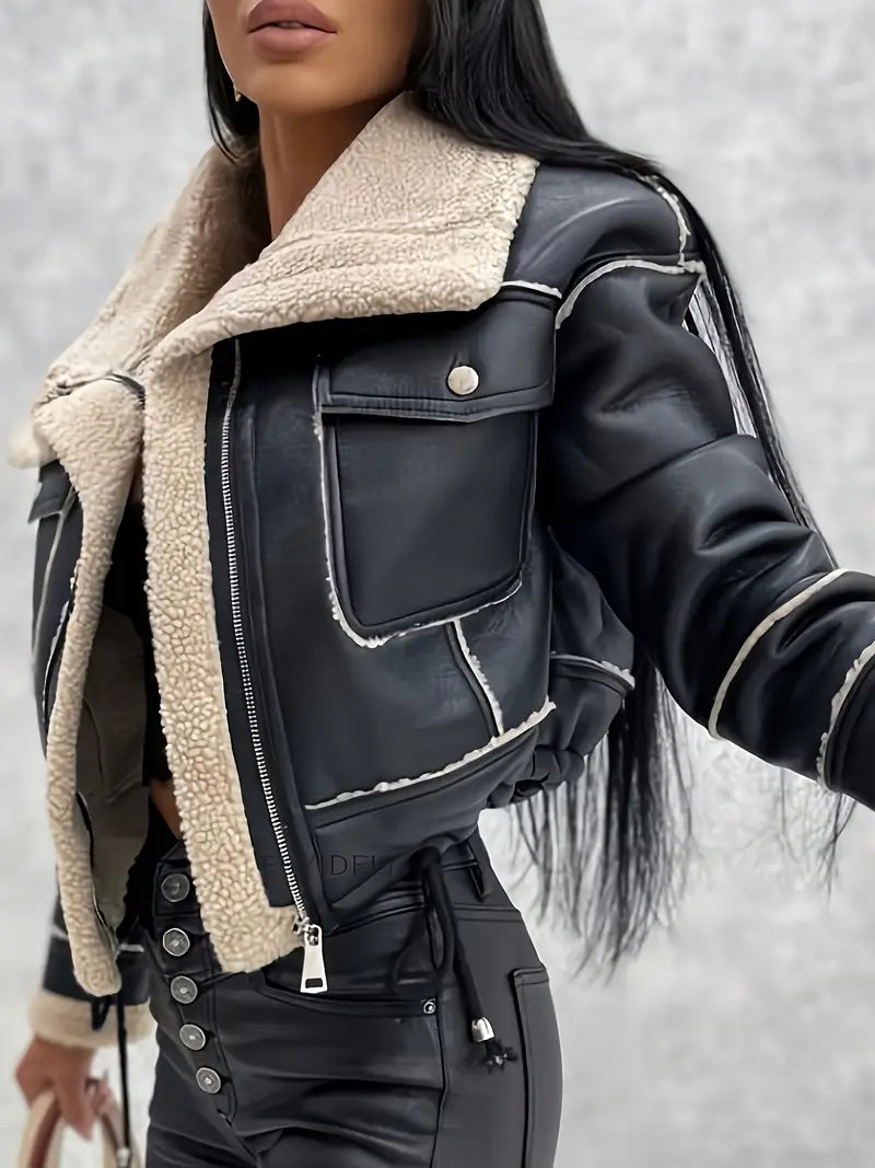 Chic Casual Shearling Coat