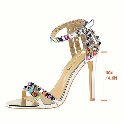 European Chic Roman High-Heeled Sandals