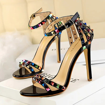 European Chic Roman High-Heeled Sandals