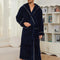 Luxurious Men’s Black Fleece Bathrobe 🖤✨