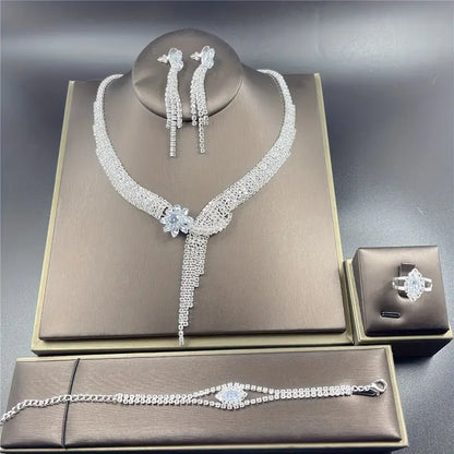 Jewelry Set - Necklace, Earrings, Bracelet & Ring