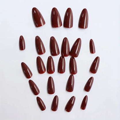 Bold Crimson Stiletto Nails - High-Impact Glam for Every Occasion