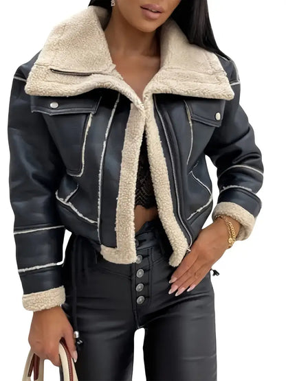 Chic Casual Shearling Coat