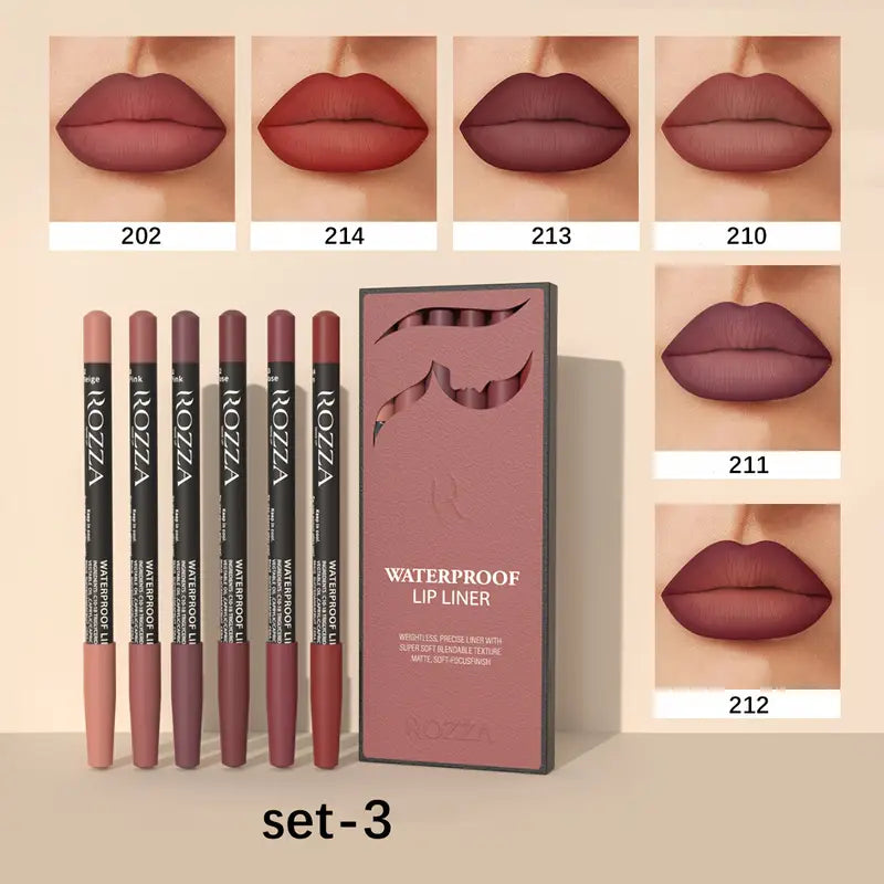 Lipliner Set - Waterproof & Beginner-Friendly